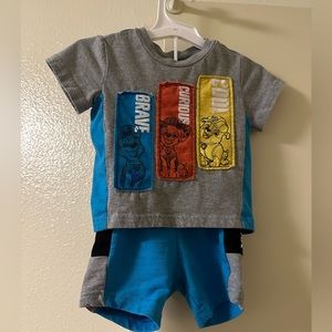 12 month short/shirt combo Paw patrol